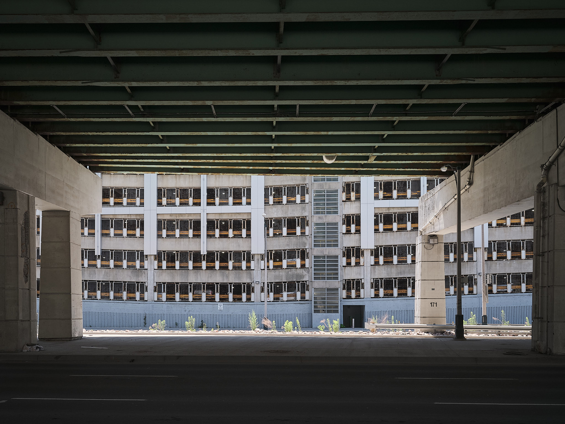 above-ground parking garage