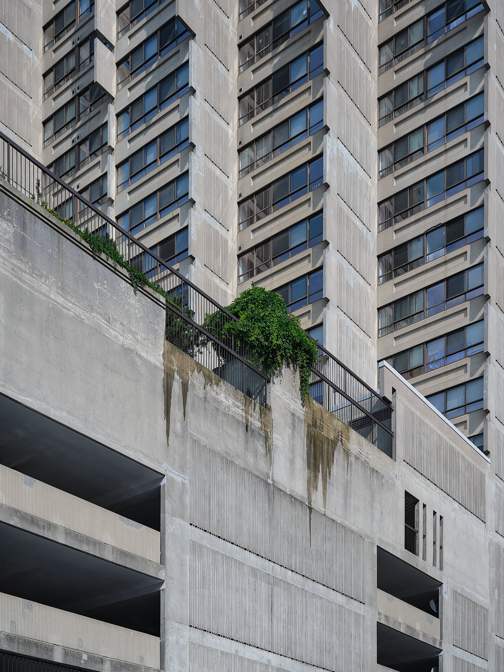 above-ground parking garage