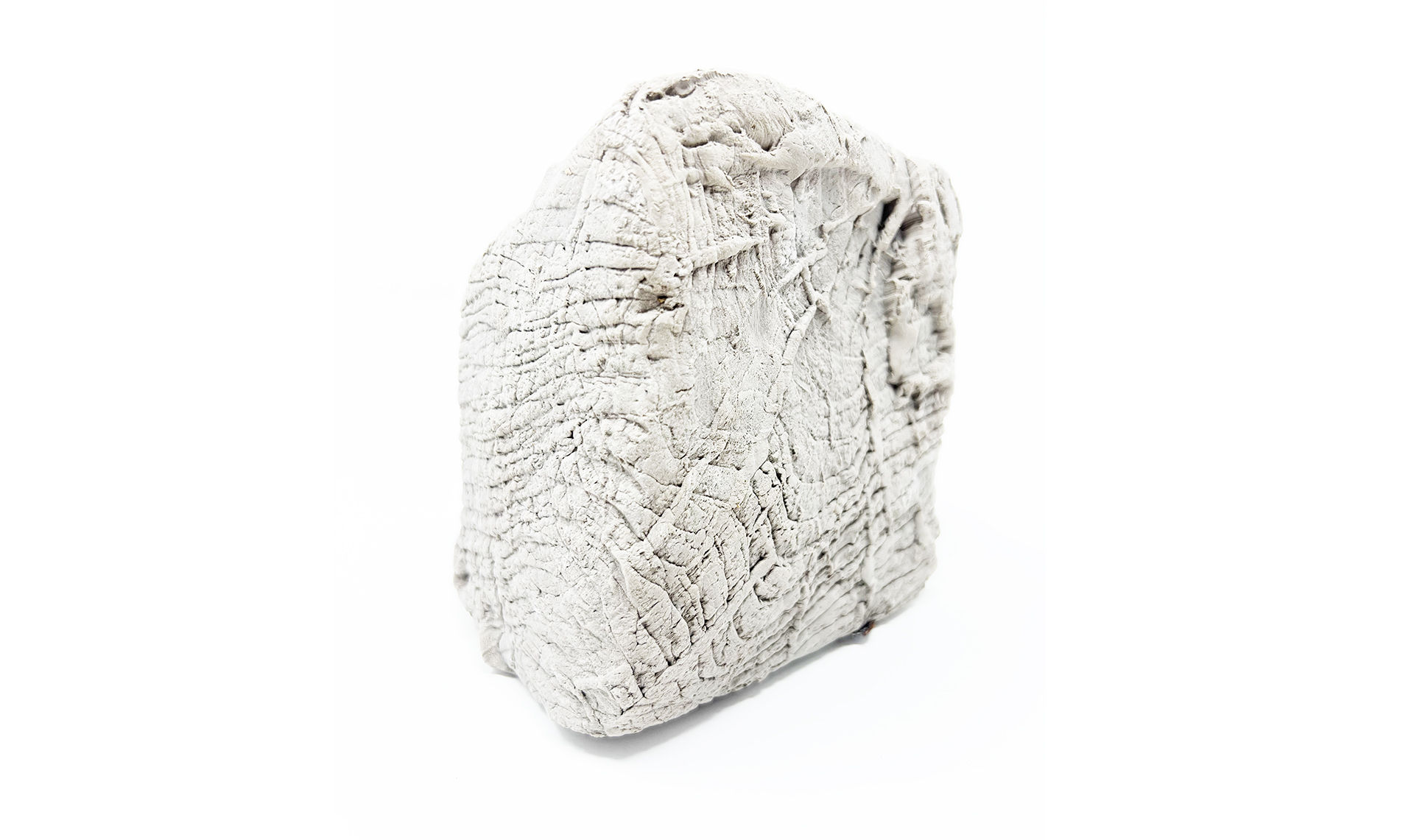textured clay sculpture