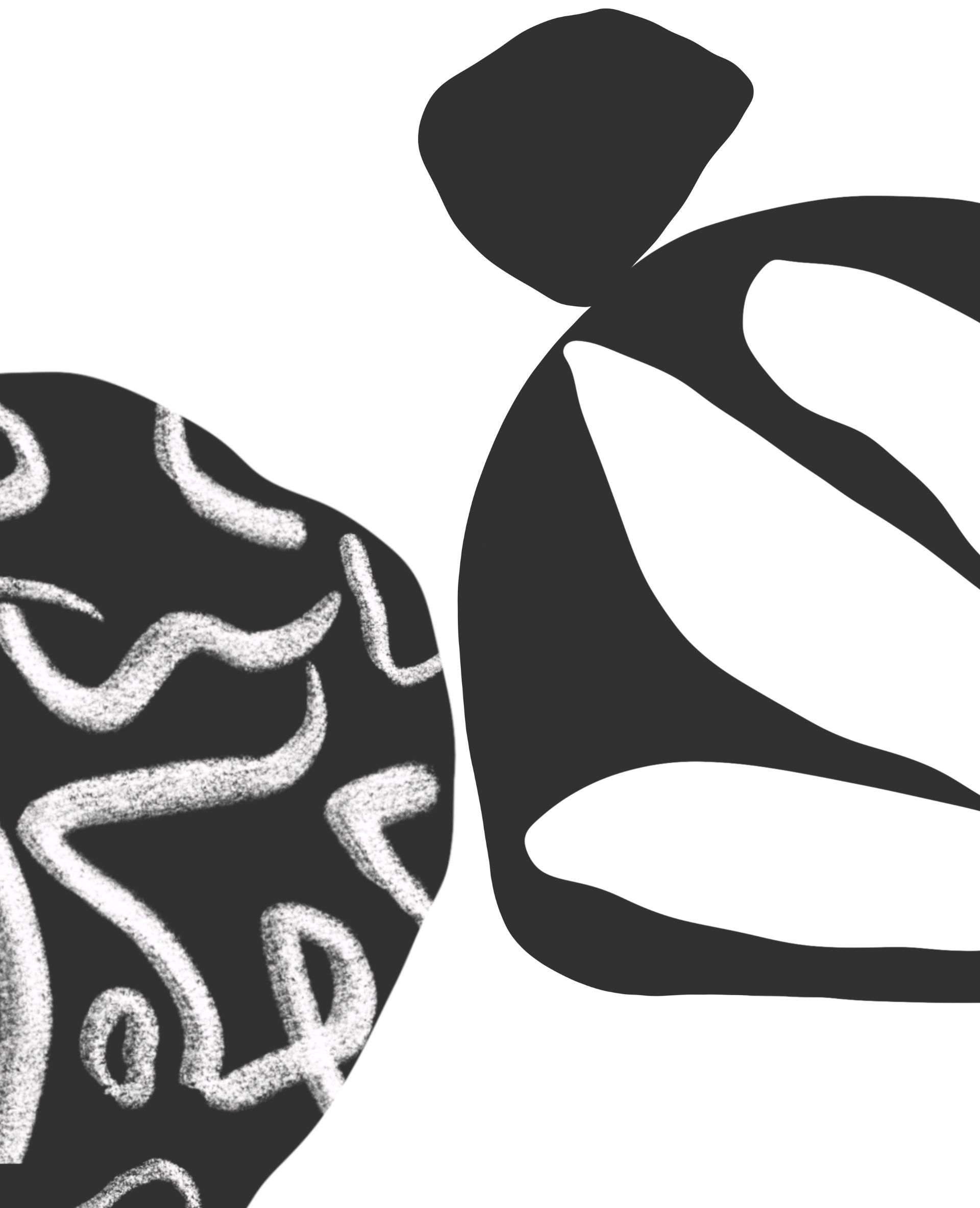 Abstract black and white pattern.