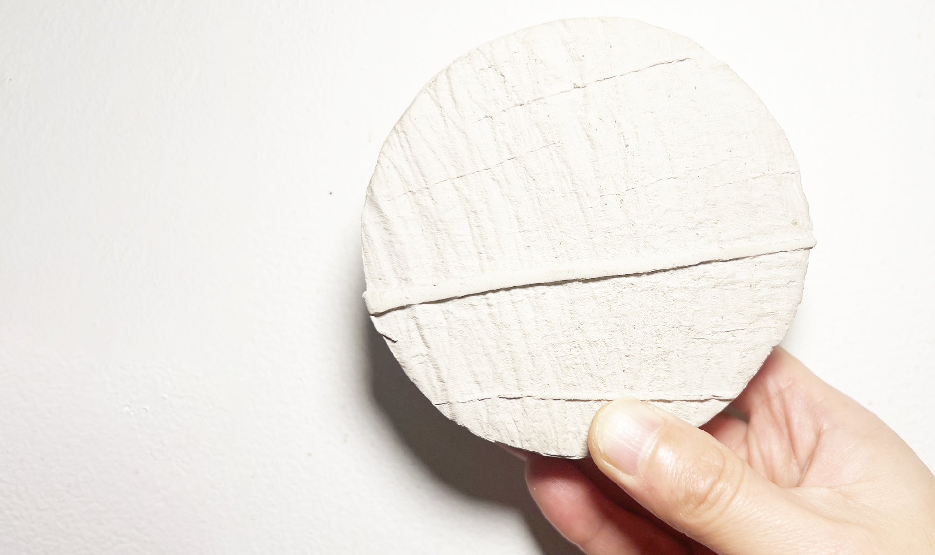 textured clay sculpture